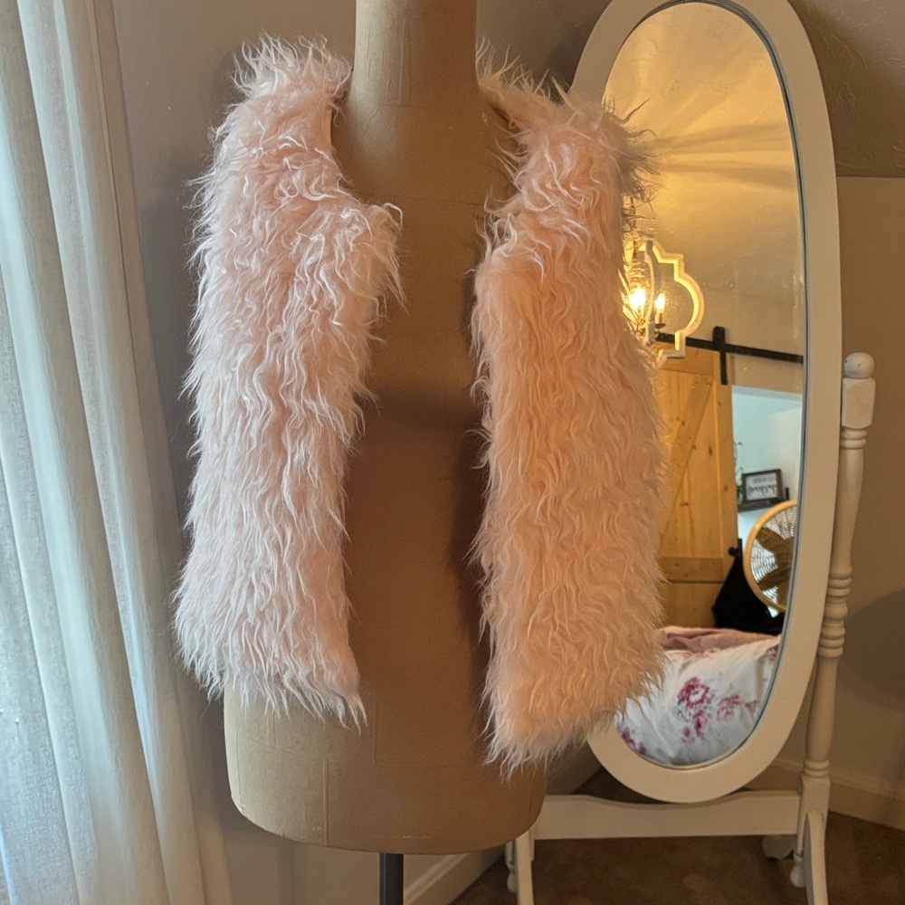 Faux Fur Pink Vest
